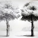 뎃생 수채화 이미지