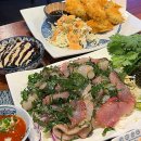 한숲온누리 | [깻잎막회] 용인 남사 맛집 | 제철 맞은 돼지방어/숙성광어 깻잎막회와 굴튀김의 조합!