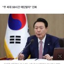 대통령실 "尹의 `주60시간` 가이드라인 아냐… 그 이상 가능" 이미지