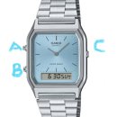 아이스블루 | 카시오 :: AQ-230A-2A1 아이스 블루 후기⌚️