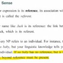 reference and sense 이미지