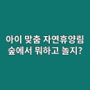 (별밤) 별밤 공작소: 책과 공예 이야기 | 아이 맞춤 자연휴양림 활동 가이드, 숲에서 뭐하고 놀지?