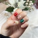 레푸스 앤 쓰담네일 | 대전네일잘하는곳 레푸스앤네일맘 크리스마스 네일 후기