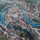 강가의 작은도시 이미지