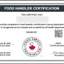 ＜필독＞ Food Handler & Smart Serve 한국어시험 안내 이미지