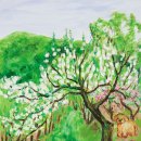 봄날의 강아지 이미지