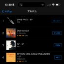 LOVE RACE iTunes chart 앨범 1위 🎉 이미지