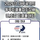 백호체육관 | 2026 대구광역시 동구피클볼협회장배 영·호남 피클볼대회 후기