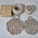 10/26 삼베실 수세미 뜨개질 | [삼베 수세미뜨기] 수세미실 비교, 중량비교, 친환경수세미