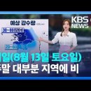 ＜오늘의 날씨＞ 2022년 8월 13일 토요일 이미지