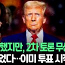 "10월 23일 TV토론 수락"…재차 난색 표한 트럼프 "이미 사전투표 시작됐다" 이미지