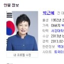 수정된 네이버 박근혜 프로필.naver 이미지