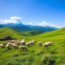 대관령 양 떼 목장 사계절 내내 방문객을 맞이하는 자연의 선물 이미지