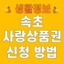 개인택시신협카센타 | 속초사랑상품권 구매 신청 방법 사용처 가맹점 한도