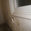 빌라 거실의 창가 주변에 곰팡이/벽의 곰팡이제거 및 단열시공 이미지