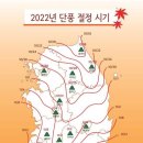 2022년 단풍 절정 시기 이미지