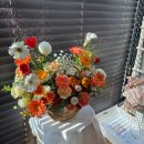 감성가득 천 채색화 | 청주 꽃집 꽃배달 추천, 감성 가득한 꽃한잔 꽃바구니 후기