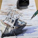 어반스케치 in 보성 | 어반스케치용 유성잉크 _ 플래티넘 카본 잉크 블랙