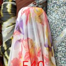 원단 540 쉬폰 꽃무늬 패턴 원단 고정폭 148cm 이미지