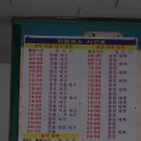 버스시간표(봉화==>안동,대구,춘양,태백,울진,대전,동서울) 이미지