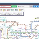 지하철 노선과 빠른 길 찾기 이미지
