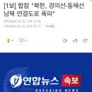 [1보] 합참 &#34;북한, 경의선·동해선 남북 연결도로 폭파&#34; 이미지