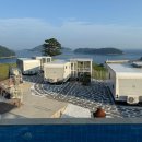 설리해수욕장 화장실 입구 | 남해 여행 숙소 설리와카라반 오션뷰 수영장 카라반 캠핑 감성 숙소