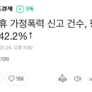 설 연휴 가정폭력 신고 수, 평소보다 42.2% ↑ 이미지