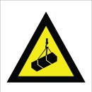 산업안전보건 표지- 매달린물체경고 이미지