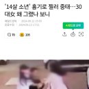 14세 소년 횽기에 찔려 중태.. 이미지