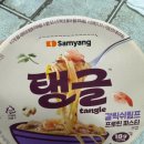 삼양글로벌 | [신상 라면 리뷰] 삼양 탱글 갈릭쉬림프 프로틴 파스타 컵라면 솔직후기 영양성분
