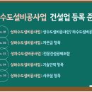 상하수도설비공사업 등록 준비과정 안내해드립니다. 이미지