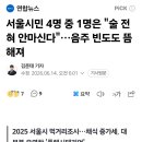 서울시민 4명 중 1명 "술 전혀 안마신다"... 음주 빈도 뜸해져 이미지