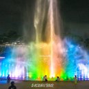 우산천 산책로 앞 횡단보도 하천쪽 | 세종 아이랑 가볼만한곳 방축천 음악분수 야경 명소