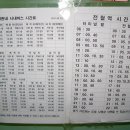 가평군내버스 시간표(2011. 1.28일 변경) 이미지