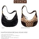 <코치>HAMPTONS SIGNATURE SMALL ROUND HOBO 이미지