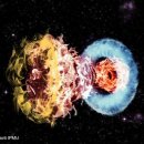 거대한 충돌이 발생하는 초신성 폭발을 관측하다. 이미지