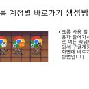 크롬 구글계정별 바로가기 바탕화면 바로가기 만들기 이미지