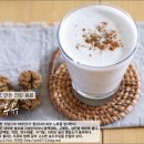 우유로 만든 건강 음료, 호두우유 이미지