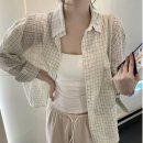 레인핏 | 제니오 레인 오버핏 체크 셔츠