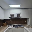 창포메트로시티1단지경로당 | 포항, 경주 인테리어필름 시트지 시공 : 창포 메트로시티 2단지 - 싱크대, 냉장고 수납장 인테리어필름...