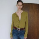 올리브(OLIVE) | [ENOR 엔오르] DOUBLE BUTTON KNIT - OLIVE, S 사이즈 후기, 올리브 가디건 추천