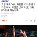 [공식발표] KBL 신규회원사 소노인터내셔널, KBL 가입비 15억원 납부 완료 이미지