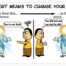회개(repent)는 죄를 안 짓는 것이 아니고..마음의 변화를 말해요. 이미지