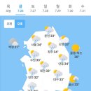 오늘의 날씨🌞☔️☃️, 2024년 7월 26일 금요일 이미지