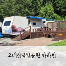소금강자동차야영장 | 강원도 오대산국립공원 야영장 캠핑장 카라반 솔직후기 계곡도 있어요