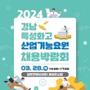 [코드엠] 2024년 경남 특성화고 산업기능요원 채용박람회 이미지