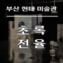 부산현대미술관 전시회 후기 | 다원예술_초록 전율