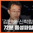 김만배-신학림 72분 대화 음성파일 전체 공개 이미지