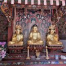 진주 청곡사 목조석가여래삼존좌상 이미지